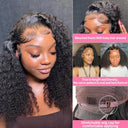 Kinky Curly Bob Lace Front Wig 100% Human Hair Quality