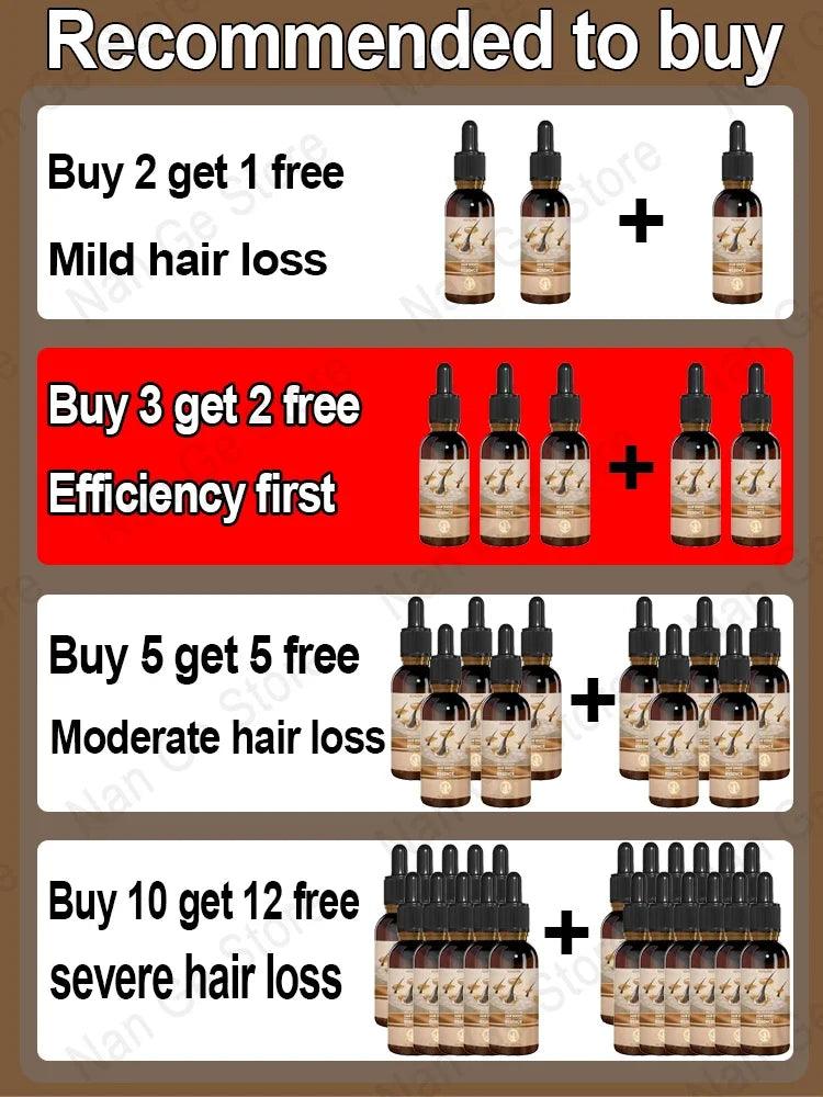 Unisex Hair Growth Oil Hair Loss Treatment Rapid Hair Growth Effective Baldness Repair Hereditary Postpartum Hair Loss  ourlum.com   