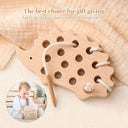 Wooden Hedgehog Montessori Toy: Interactive Learning & Imaginative Play  ourlum.com   