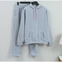 Men Cotton Printed Tracksuit 2PCS Set Hoodies Pants Casual