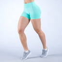 Women's Seamless Scrunch Butt Biker Shorts - Sexy Athletic Cycling & Yoga Shorts