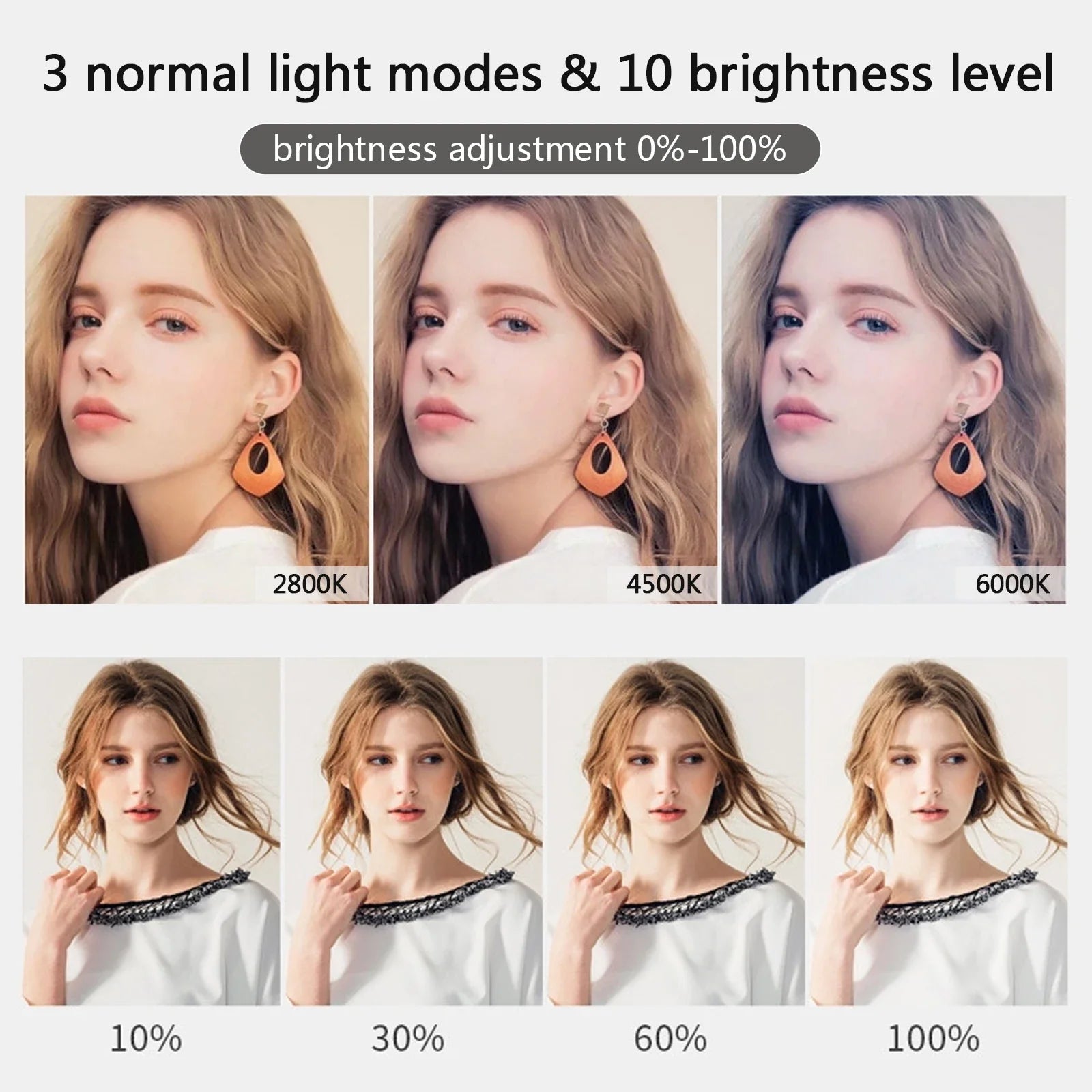LED Selfie Ring Light for Makeup Photography Video: Professional Studio Lighting  ourlum.com   