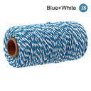 Cotton Macrame Cord Rope Twine String Crafts DIY Bohemia Wedding Decor  ourlum.com SLQ A18 blue white  