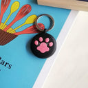 AirTag Silicone Protective Case with Keychain: High-Quality Wearable Device  ourlum.com Blackcatpaw  