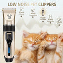 Cordless Pet Hair Clippers Professional Grooming Kit