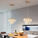 Crystal K9 Led Ceiling Lamp Modern Pendant Light Home Deco