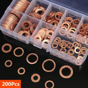 Copper Washer Gasket Nut and Bolt Set Assortment Kit M8 M10 M12 M14