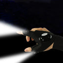 Fingerless Glove LED Flashlight Waterproof Torch Tool Gear