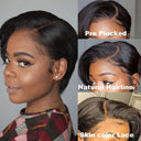 Short Pixie Cut Lace Front Wig Brazilian Human Hair Bob