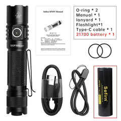 Sofirn SP35T Flashlight: High Power USB C Rechargeable Torch