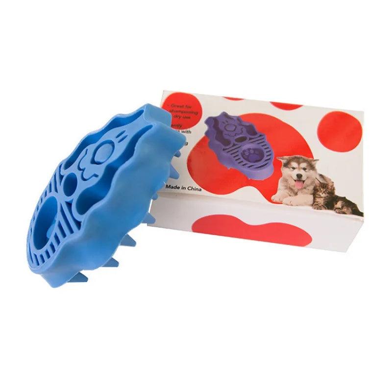 Pet Massage Brush: Soft Bristle Dog & Cat Grooming Tool  ourlum.com   