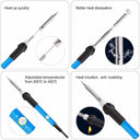 Adjustable Temperature Electric Soldering Iron Kit: Precision Repair Tools  ourlum.com   