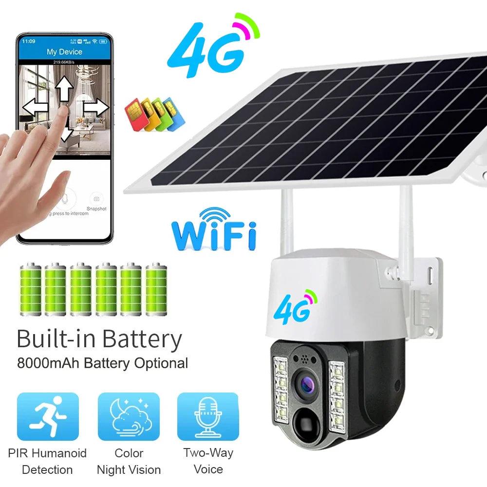 Solar CCTV Camera: Advanced Humanoid Detection & Night Vision  ourlum.com   