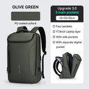 Stylish Waterproof Business Backpack for Men with USB Charging