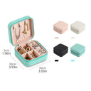 Elegant Mini Portable Jewelry Organizer PU Leather Case