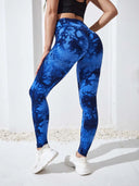 Tie Dye High Waist Seamless Leggings for Women 2023