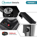 Yofidra 125mm Brushless Angle Grinder 3 Gears Cordless Efficient Wood Cutting Polishing Power Tool  For Makita 18V Battery  ourlum.com   