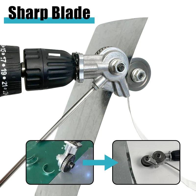 Electric Drill Convert Shears Plate Cutter Metal Sheet Cutter Tool Free Cutting Tool Nibbler Sheet Metal Cut Electric Scissor  ourlum.com   