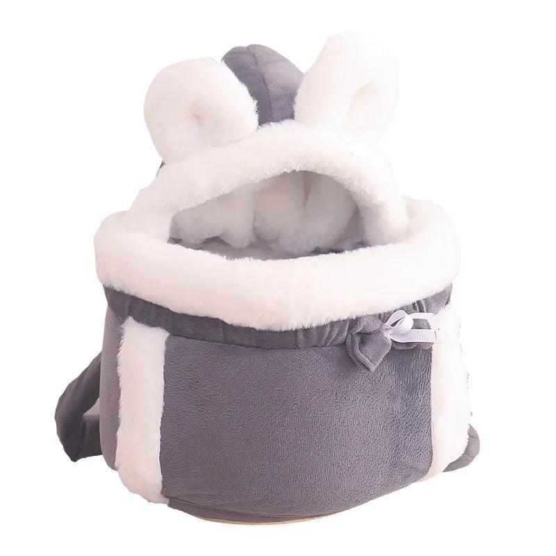 Cozy Winter Pet Carrier Backpack for Small Dogs and Cats - Travel in Style with Your Furry Friend!  ourlum.com   