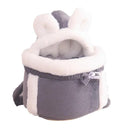 Winter Velvet Pet Backpack Cozy Carrier for Small Dogs