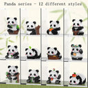 Kawaii Panda Micro Building Block Animals Toy: Creative DIY Assembled Bricks, Christmas Gift  ourlum.com   