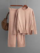 Two Piece Sets Womens Outfits Autumn Winter Knitwear N532