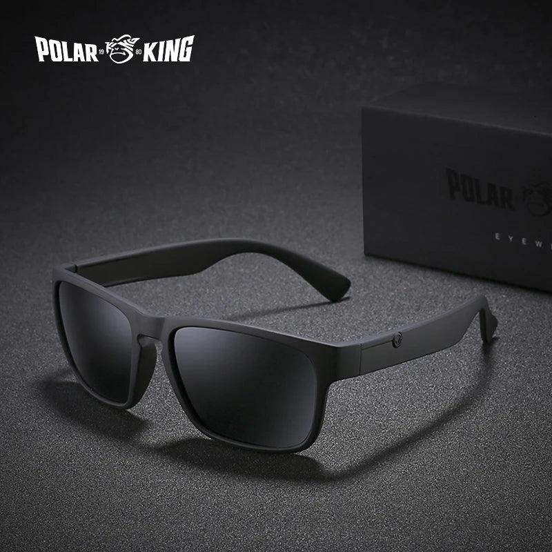 Men's Polarized Square Sunglasses - Stylish UV Protection Eyewear for Driving and Travel