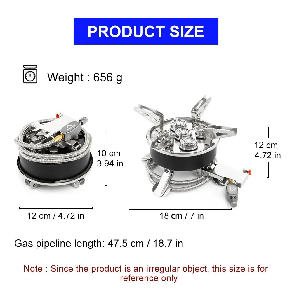 Portable 8800W Widesea Camping Gas Stove for Outdoor Cooking and Barbecue