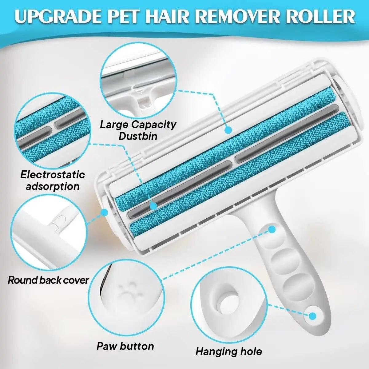 Pet Hair Remover Roller: Efficient Dog & Cat Fur Removal  ourlum.com   