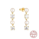 Elegant Silver Pearl Earrings: Timeless Luxury Accessory