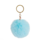 Cute Animal Keychains with Fluffy Fur Ball Bag Pendant