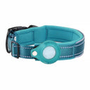 Anti-Lost Pet Dog Collar with Apple Airtag Tracker: Waterproof Reflective Design  ourlum.com blue S(30-37cm) United State