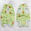 Cat Post-Surgery Recovery Jumpsuit: Anti-Lick Pet Care Clothes  ourlum.com Avocado Pattern S 