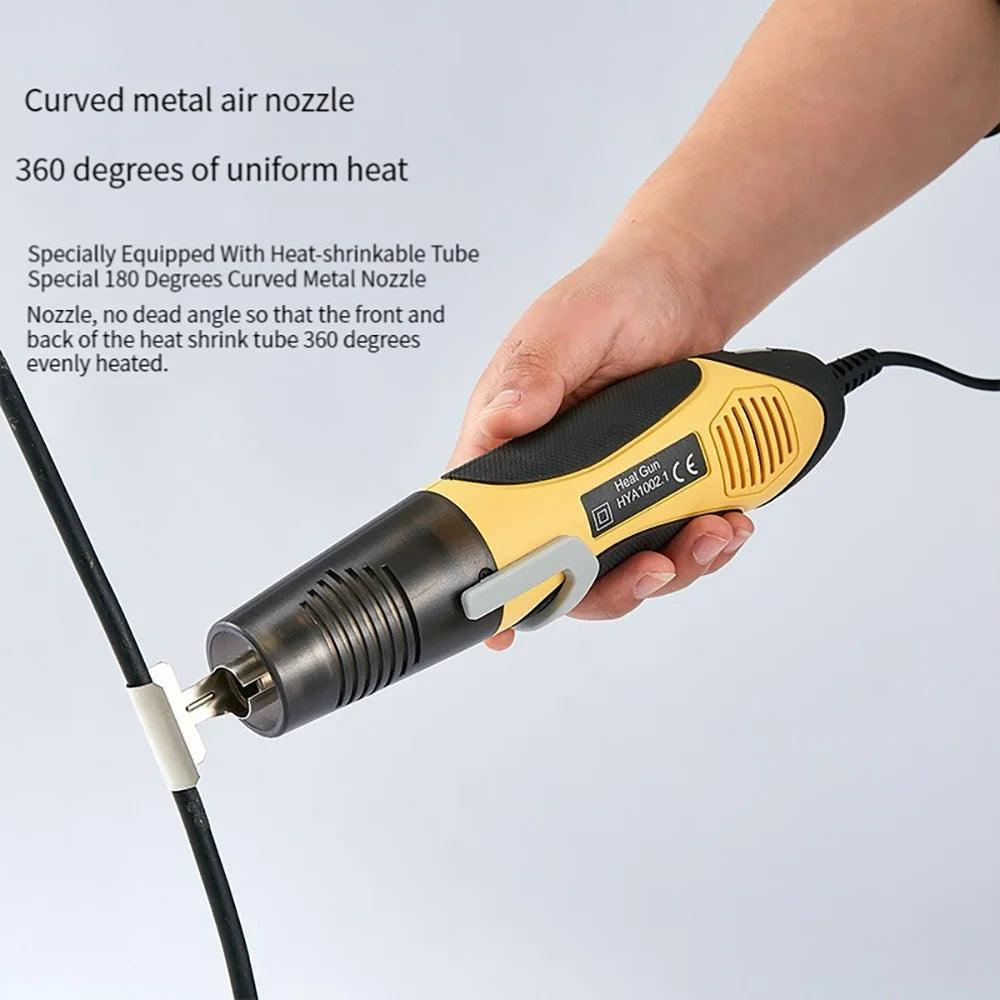 350W/450W Two-Speed Mini Hot Air Gun Heating Gun Welding Heat Gun Mobile Phone Repair Car Film Tool Temperature Adjustable  ourlum.com   