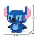 Hello Kitty Building Block Anime Figure Puzzle Ornament Gift  ourlum.com Stitch 161PCS NO BOX 