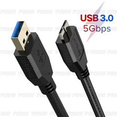 Ultra-Fast Micro B USB 3.0 Cable for External HDD and Mobile Device Connectivity