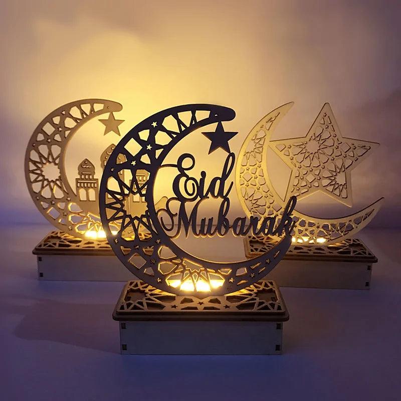 Ramadan Decoration Festival Wooden Moon Star Lights Deco Bedroom Decoration Ramadan 2023 Ramadan Party Lighting Decorative Lamps  ourlum.com   