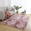 Gray Carpet for Living Room Plush Rug Soft Velvet Mats