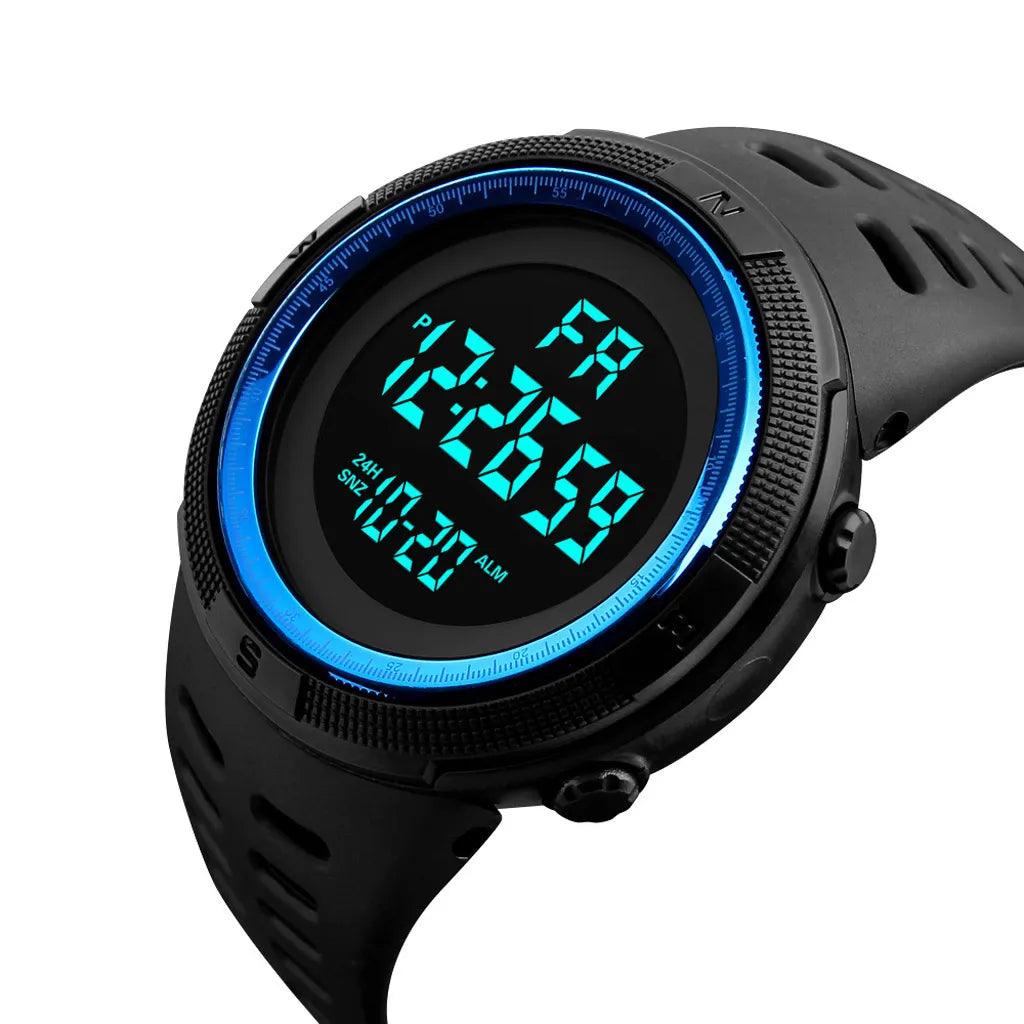 Adventure-Ready UTHAI C26 Men's Digital Sports Watch with Large Glow Dial and Multifunctional Design  ourlum.com   