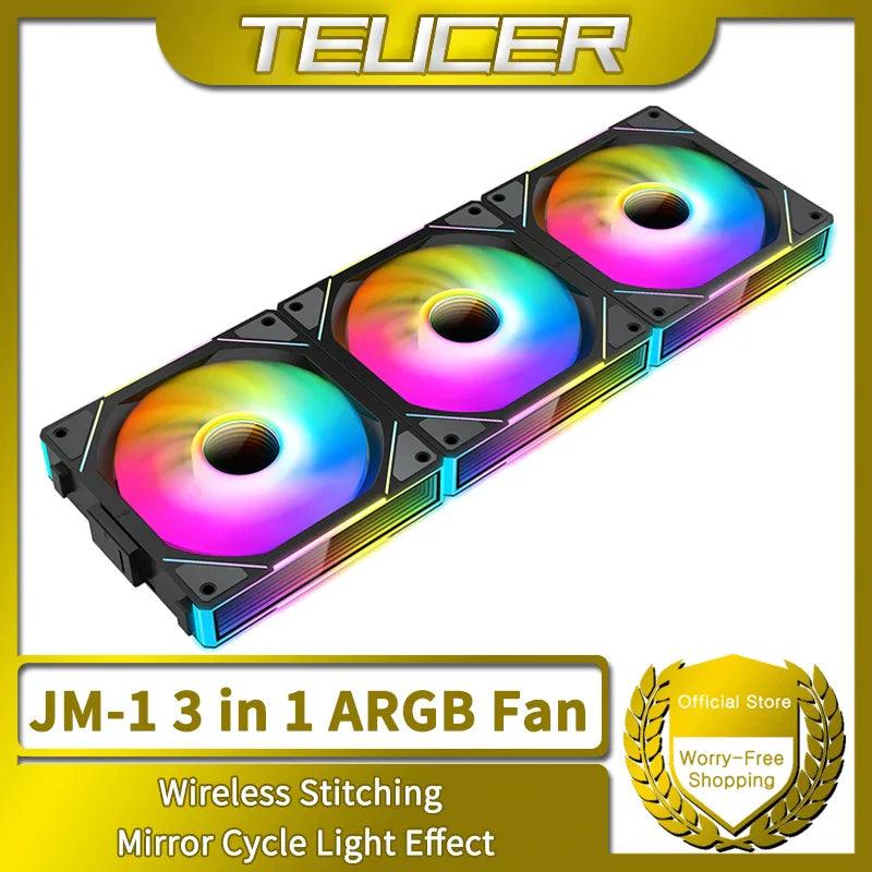 TEUCER ARGB Cooling Fan: Stunning RGB Lighting for DIY Computer Case  ourlum.com   