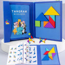 Wooden Magnetic Tangram Puzzle Book: Educational Toys For Kids  ourlum.com   