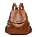 2023 Luxury Brand Women Backpack High Quality Leather Backpacks Travel Backpack Fashion School Bags for Girls mochila feminina  ourlum.com Brown  