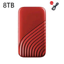  Portable SSD: High-Speed USB for Quick Data Transfer  ourlum.com 8TB red  