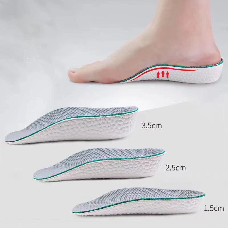 Elevate Height Boost Insoles for Men and Women - Orthopedic Arch Support with Memory Foam - Comfortable Shoe Inserts  ourlum.com   