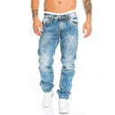 Mens Jeans Brands Straight Stretch Slim Jean Homme Casual Pants