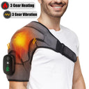 Electric Heating Shoulder Massager Vibration Support Belt