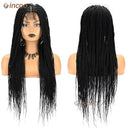 Kanekalon Synthetic Braided Lace Front Wigs for Style Options