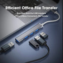 Type C USB Hub 3.0 4 Port Multi Splitter Adapter OTG Accessory