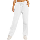 Women’s Drawstring Sweatpants Wide Straight Leg Casual Pants