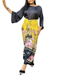 Elegant Women Print Set: Stylish Plus Size Fashion Ensemble